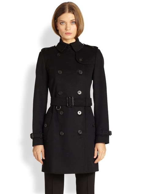 burberry buckingham trench coat black